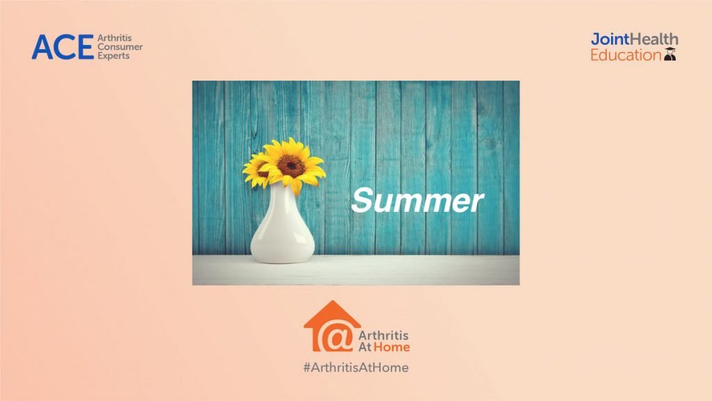 Arthritis At Home Summer Schedule Pomo Graphic